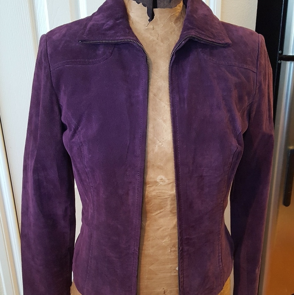 Yvonne & Marie purple suede jacket